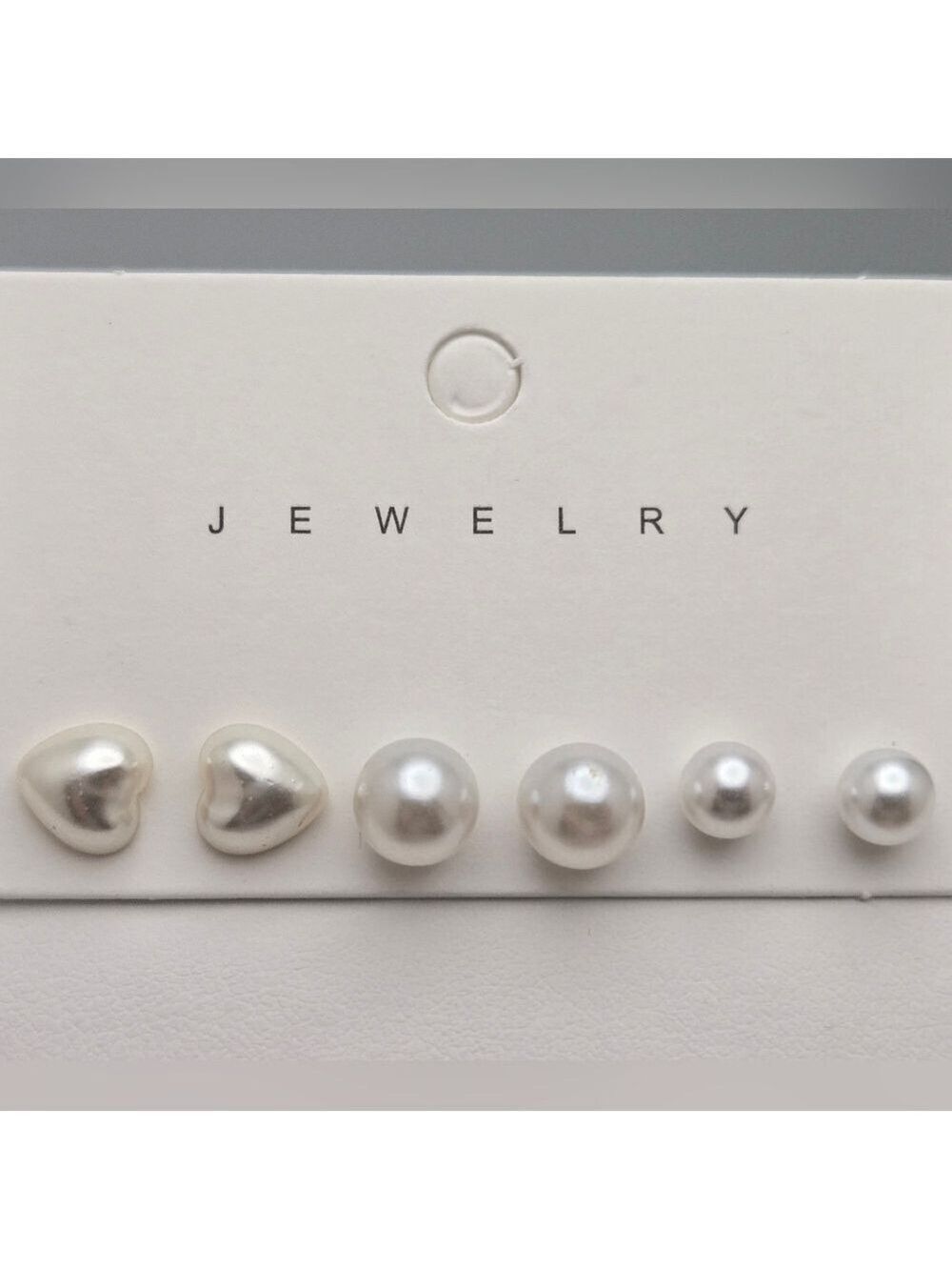✨2/$10✨ Set of 3 Faux Pearl Stud Earrings 3/8” New